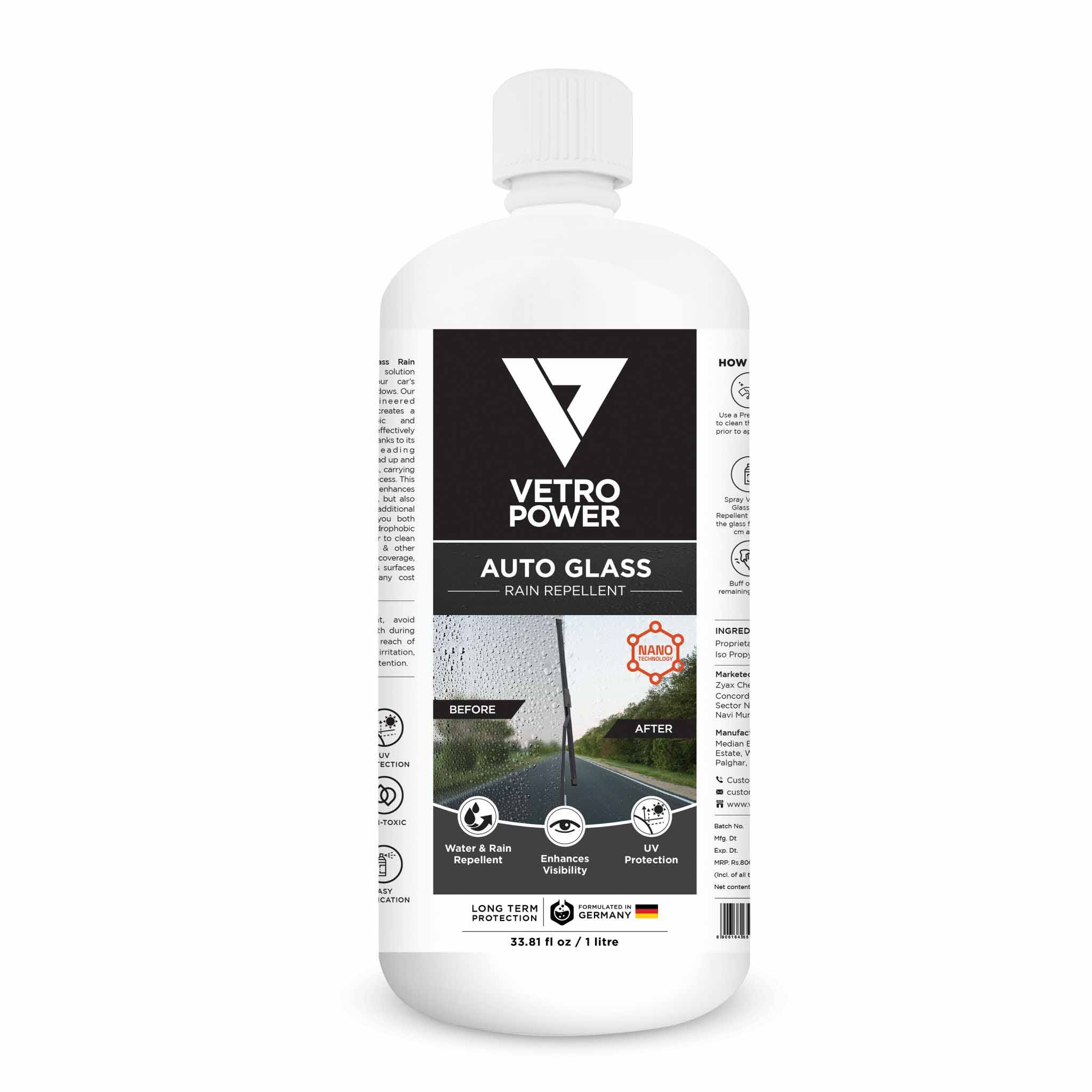 Vetro Power Auto Glass Rain Repellent