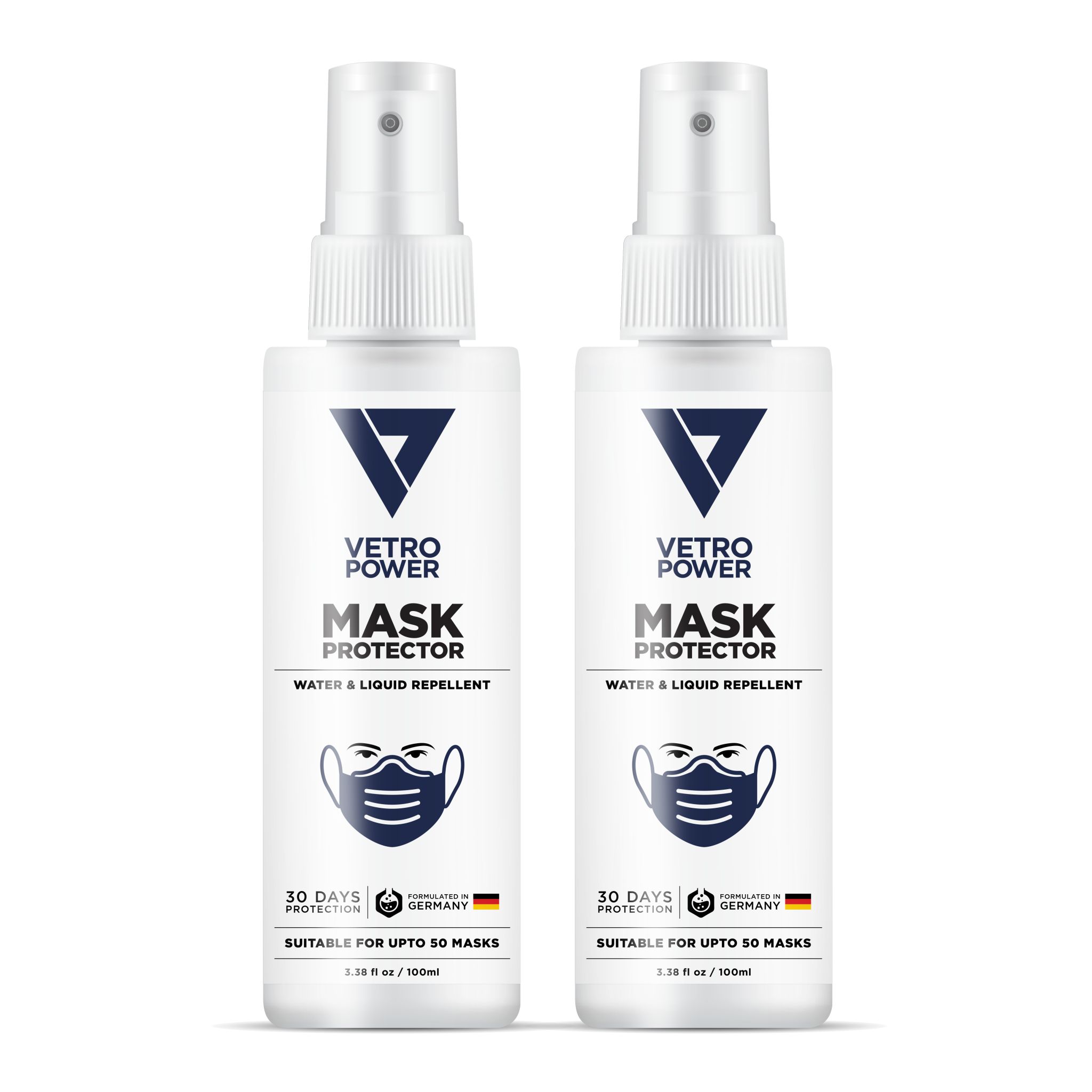 Vetro Power Nano Mask Protector 100ml - (Pack of 2)