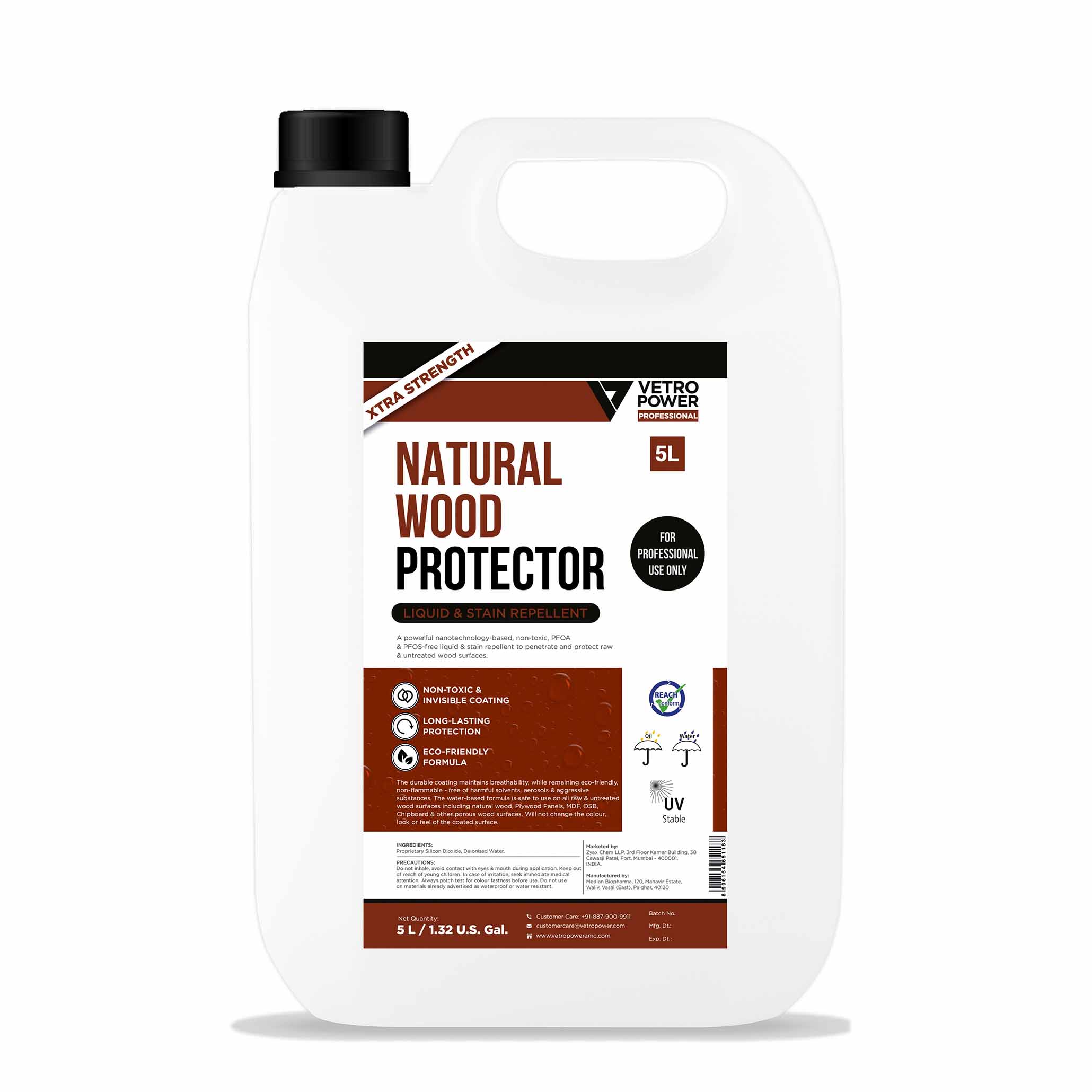 Buy Professional Natural Wood Protector 5L | Nanocoating for Wood