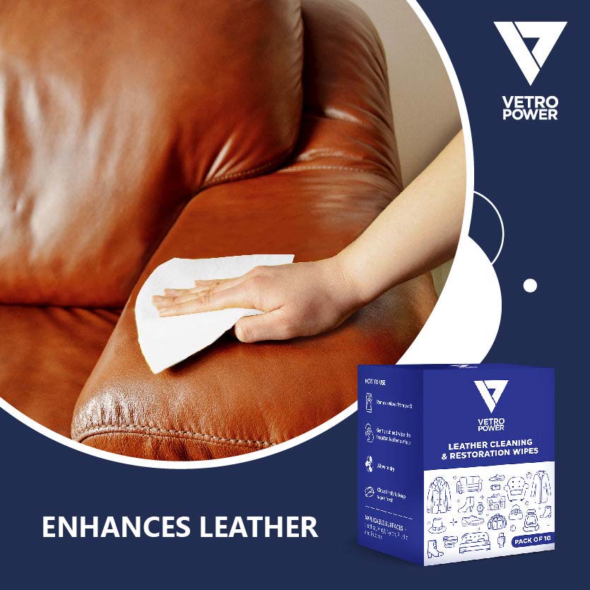 Leather Cleaning and Restoration Wipes