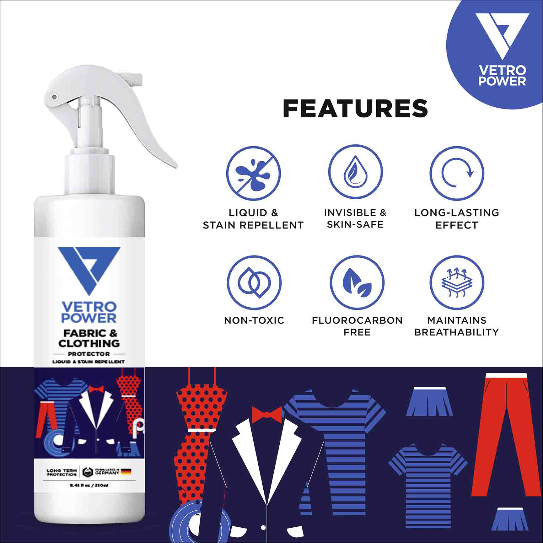 Vetro Power Fabric and Clothing Protector