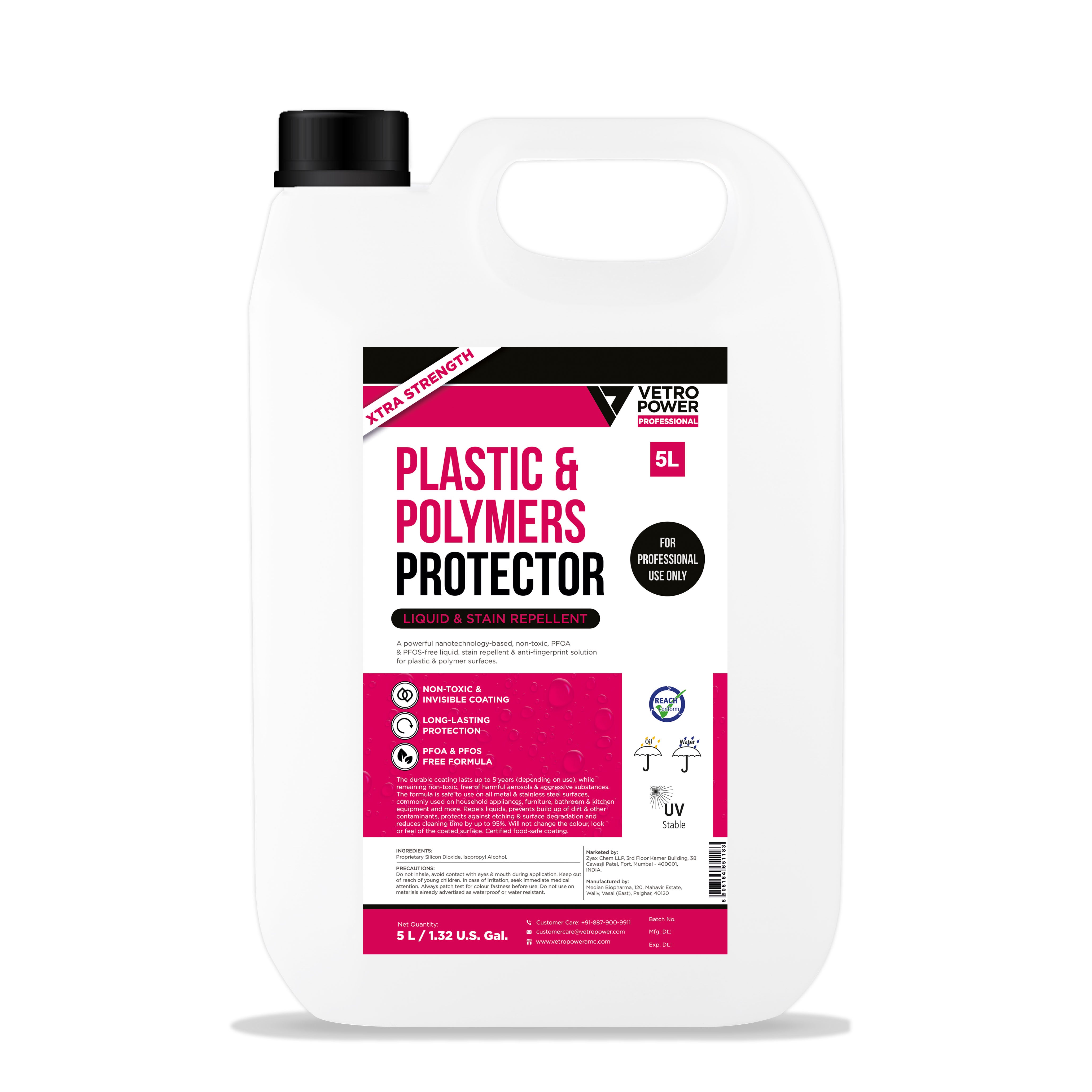 Vetro Power Professional Plastic & Polymers Protector 5L