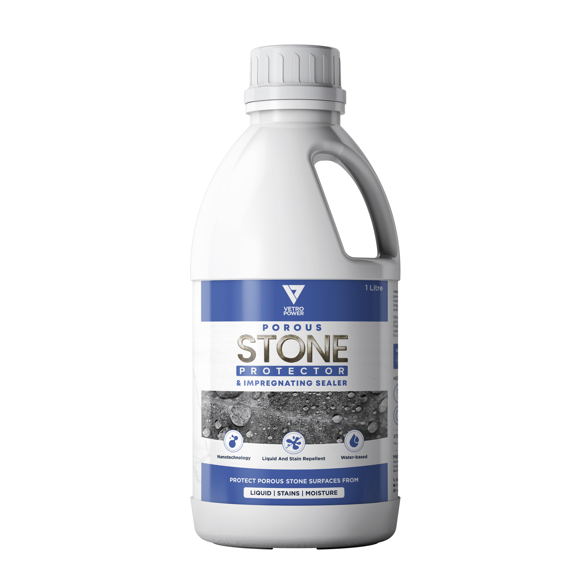 Vetro Power Porous Stone Protector Spray and Impregnating Sealer, 1L