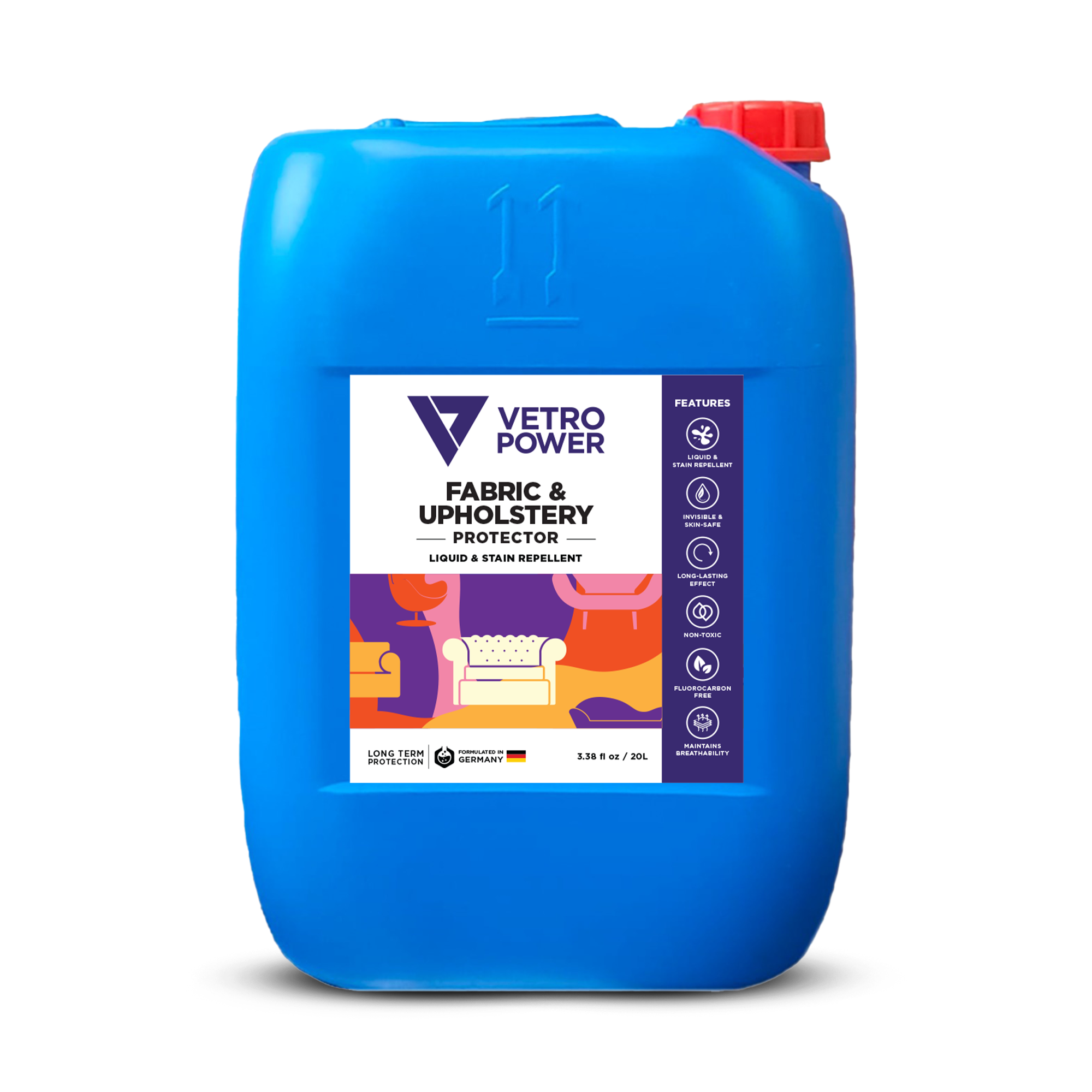 Vetro Power Fabric and Upholstery Protector