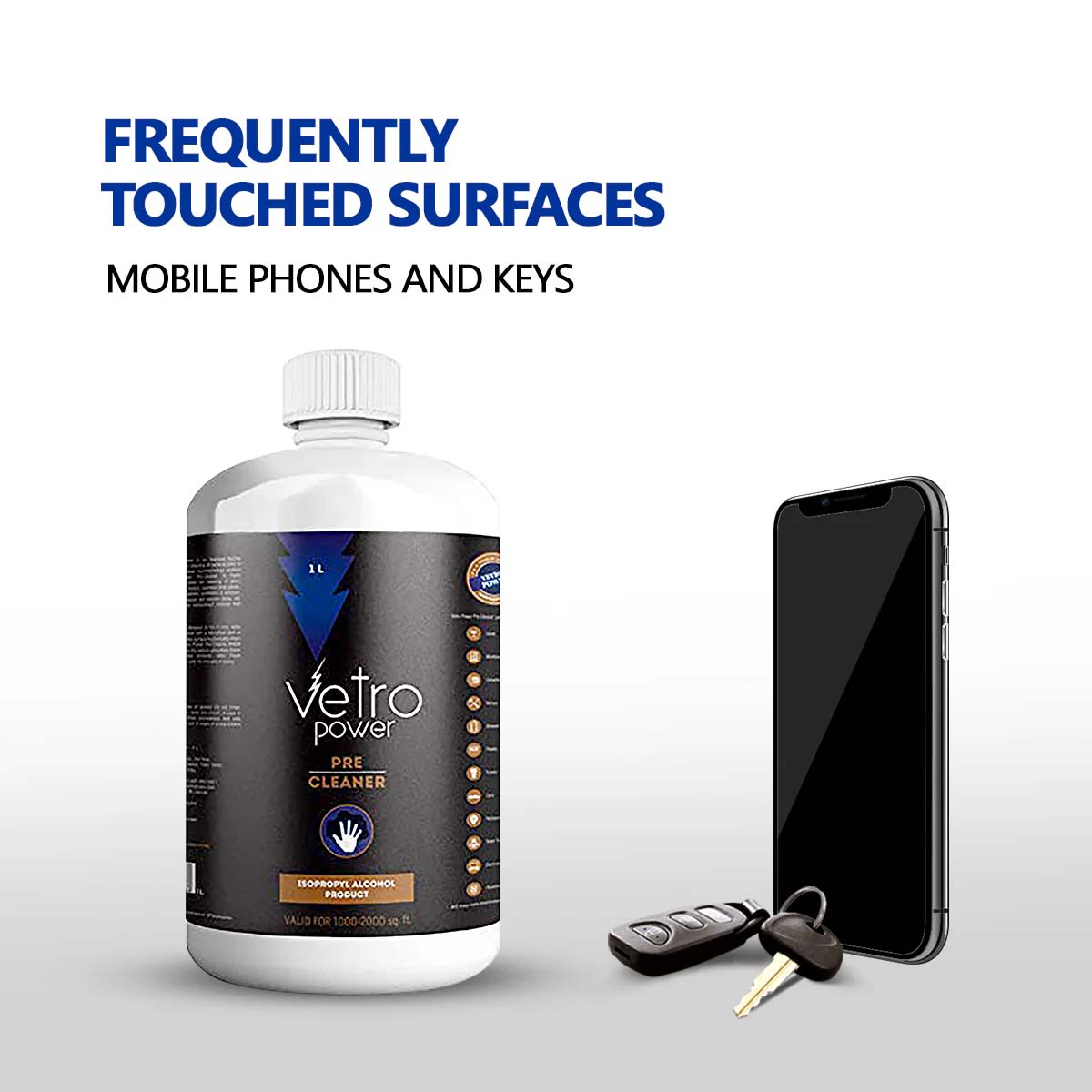 Vetro Power Pre-Cleaner 1 Litre - 99.99% Isopropyl Alcohol