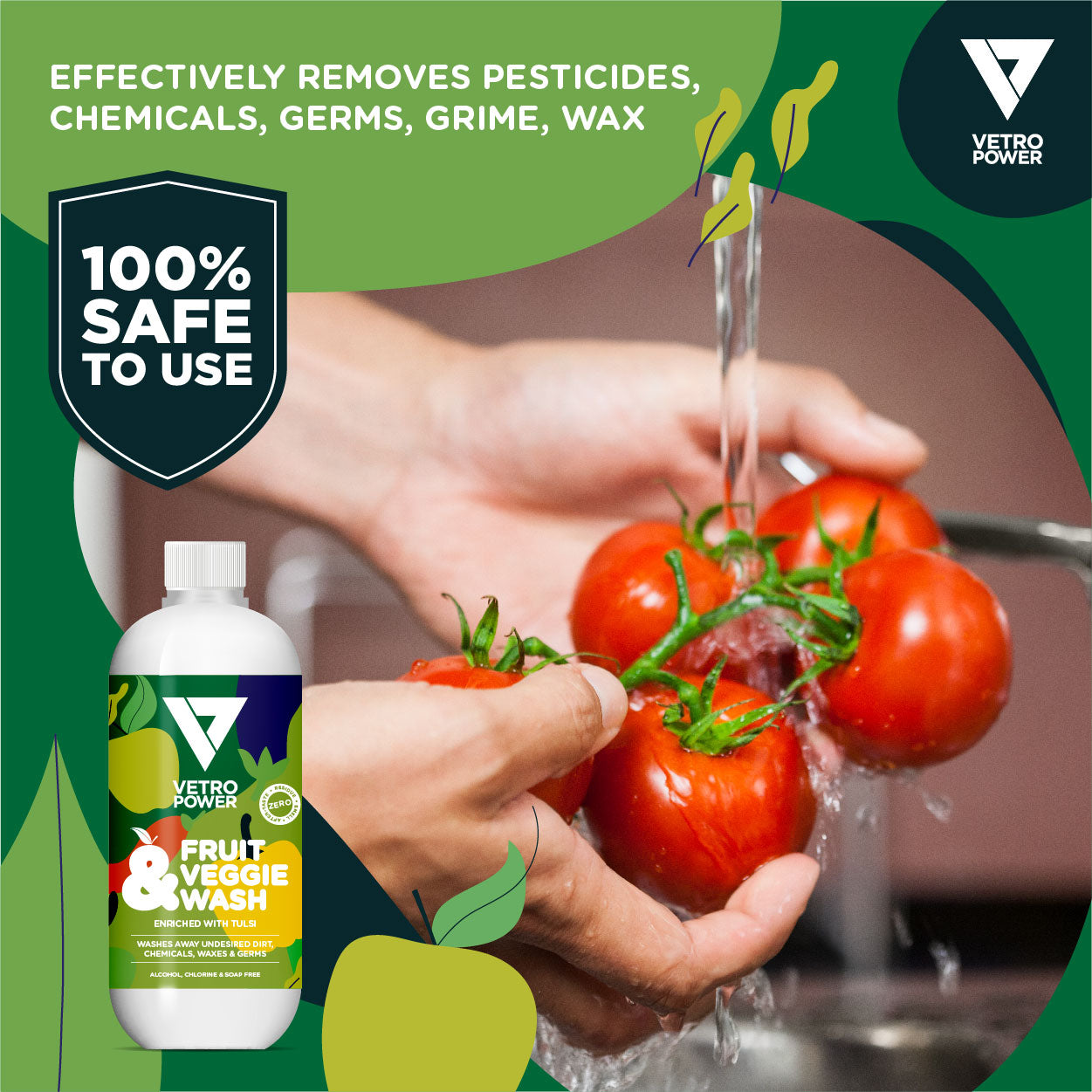 Vetro Power Fruit & Veggie Wash