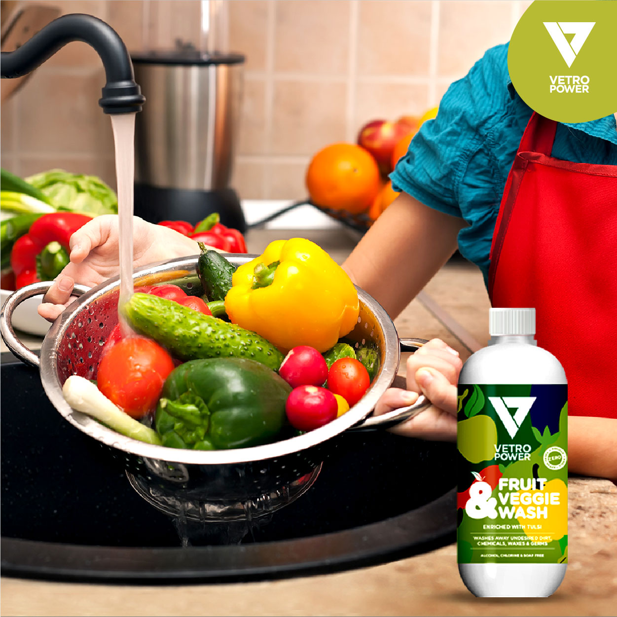 Vetro Power Fruit & Veggie Wash